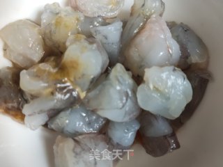 西白柿虾仁素卤的做法步调：2