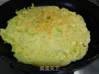 苦瓜鸡蛋煎饼的做法步调：5