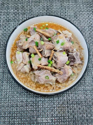 五指毛桃蒸排骨的做法步调：10