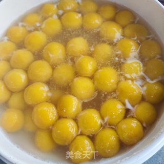 苹果酒酿圆子的做法步调：2
