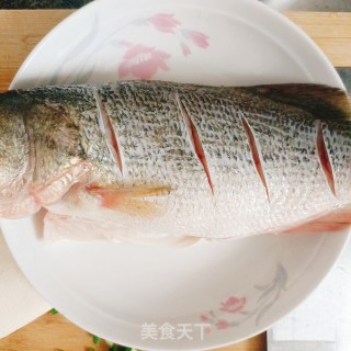 白烧鲈鱼的做法步调：1
