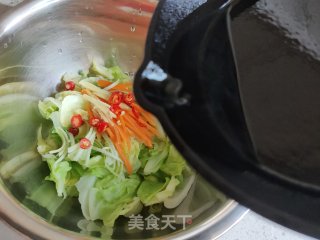 响油脚撕菜的做法步调：7