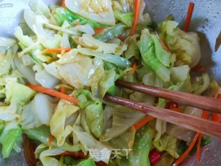 响油脚撕菜的做法步调：10