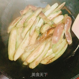素炒茄子的做法步调：3
