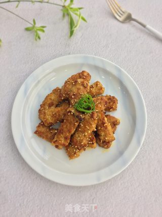 喷鼻煎猪扒的做法步调：11