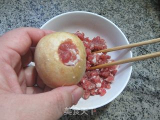 火笋烧油里筋塞肉的做法步调：6