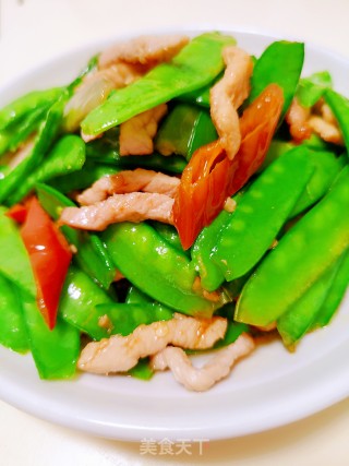 荷兰豆炒肉的做法步调：10