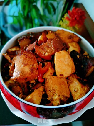 白烧肉烧豆腐的做法步调：11