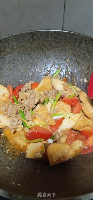 番茄豆腐烧肉的做法步调：10