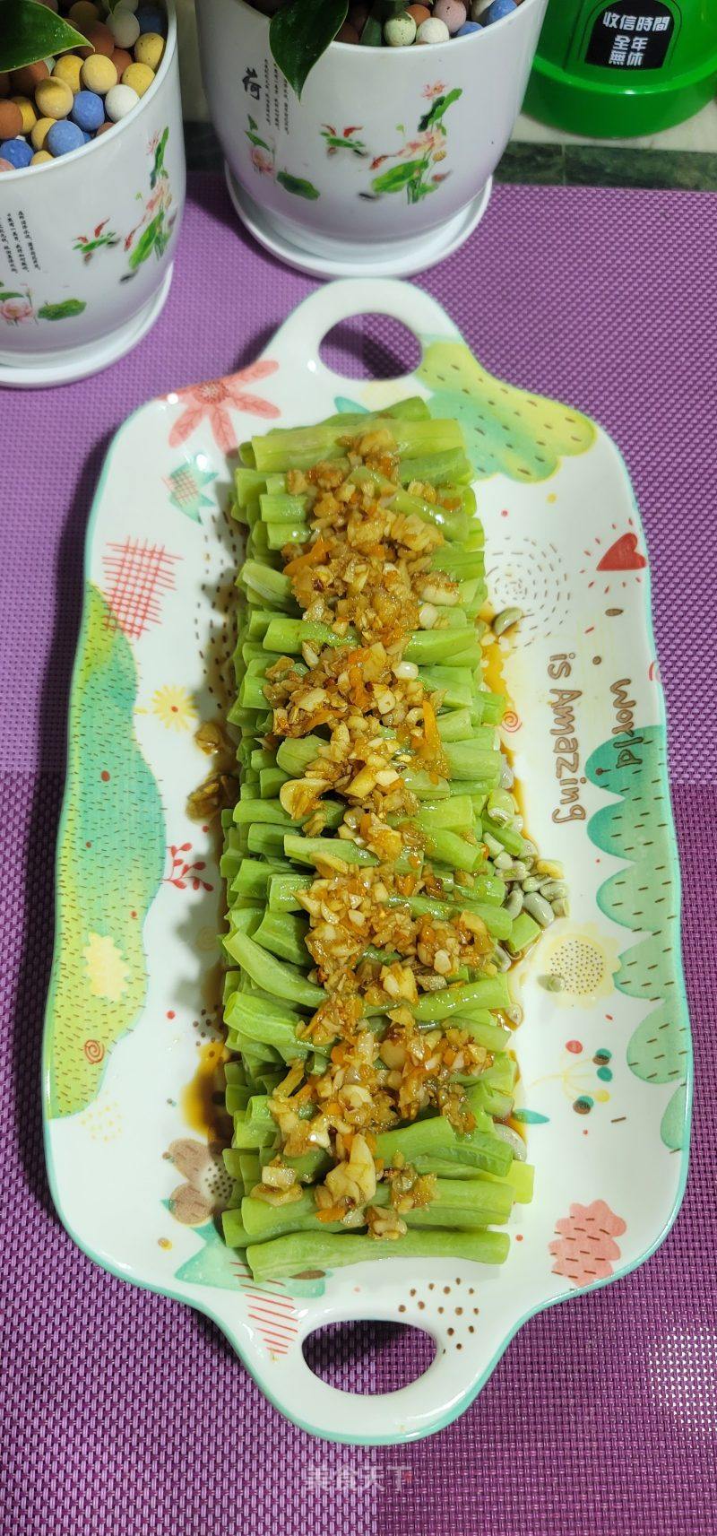 蒜喷鼻豆角的做法