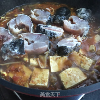 麻辣豆腐炖乌鱼的做法步调：7