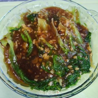 蒜蓉浇汁死菜的做法步调：9