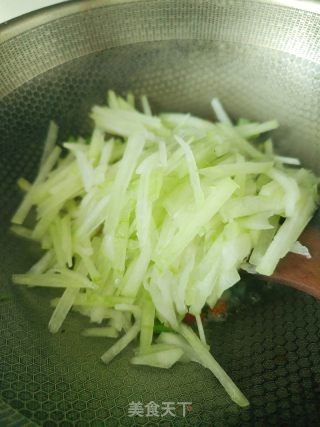 小炒冬瓜条的做法步调：6