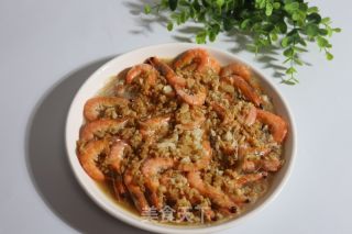 蒜喷鼻粉丝蒸虾仁的做法步调：6
