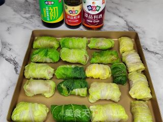 青菜肉卷的做法步调：9