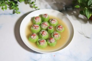 浑蒸丝瓜酿肉的做法步调：8
