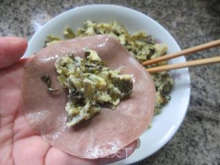 咸菜鸡蛋馅荞麦蒸饺的做法步调：5