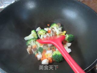 十锦虾仁燕麦粥的做法步调：5