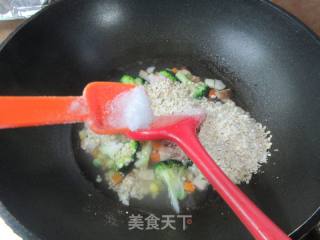 十锦虾仁燕麦粥的做法步调：9