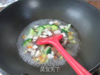 十锦虾仁燕麦粥的做法步调：6