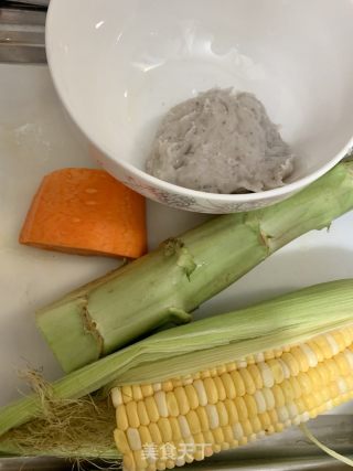 萵荀蒸蝦球的做法步调：1