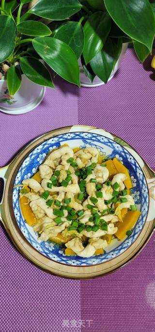 鸡胸肉蒸北瓜的做法步调：10