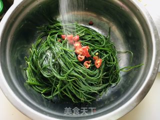 凉拌沙葱的做法步调：5