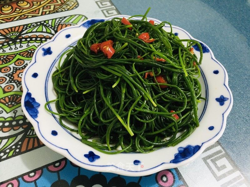 凉拌沙葱的做法