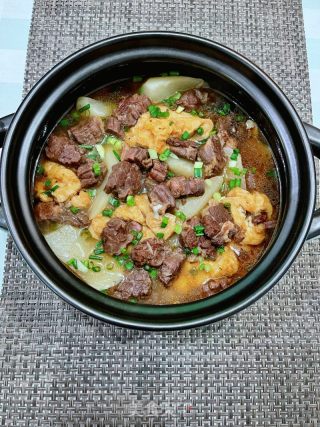 豆腐串牛腩煲的做法步调：16