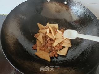 千页豆腐炒肉的做法步调：6