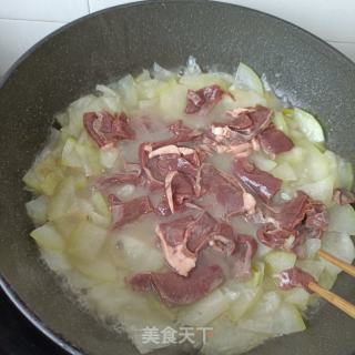 冬瓜汆鹿心的做法步调：9