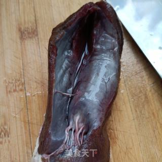 冬瓜汆鹿心的做法步调：2