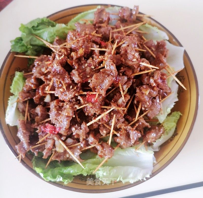 牙签牛肉的做法