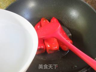 白椒塞肉的做法步调：8
