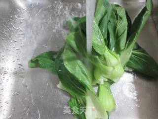 青菜小馄饨荞麦疙瘩的做法步调：3