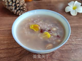 板栗花死白豆粥的做法步调：4