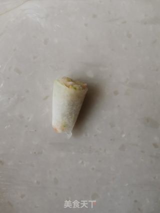 金汤虾滑冬瓜卷的做法步调：5