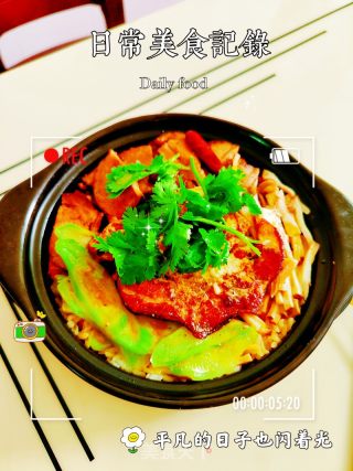 卤喷鼻牛肉煲仔饭的做法步调：12