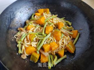 北瓜豆角焖里的做法步调：12