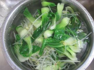 绿芽菜青菜拌荞麦饼皮的做法步调：6
