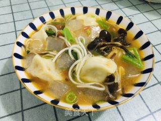粉汤饺子的做法步调：3