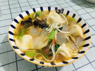 粉汤饺子的做法步调：4