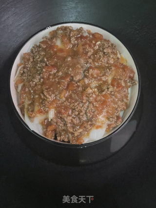 番茄牛肉酱蒸陈村粉的做法步调：6