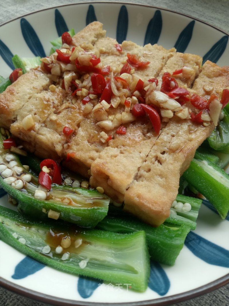 春葵拌豆腐的做法