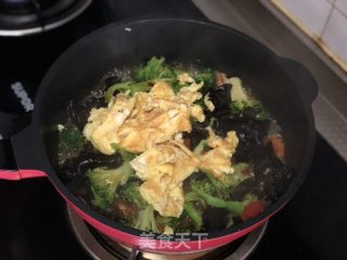 西兰花番茄炒蛋的做法步调：5