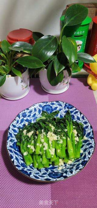 蒜喷鼻菜心的做法步调：11