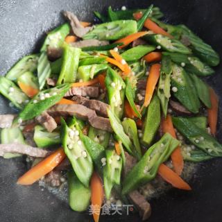 春葵炒牛里脊的做法步伐
：9