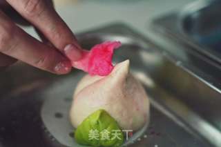 五祸临门寿桃馒头的做法步调：3