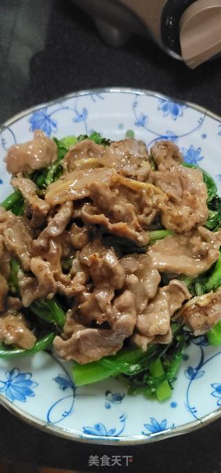 牛肉炒菜心的做法步调：11