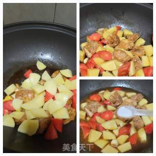 排骨焖薯仔的做法步调：8